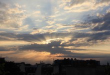 L'éclat du ciel sur Beaubourg