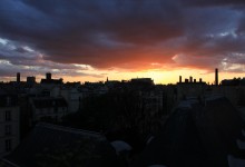 Comme un paysage de mer. De Notre-Dame de Paris à Beaubourg. Like a seascape. From Notre-Dame de Paris to Beaubourg.